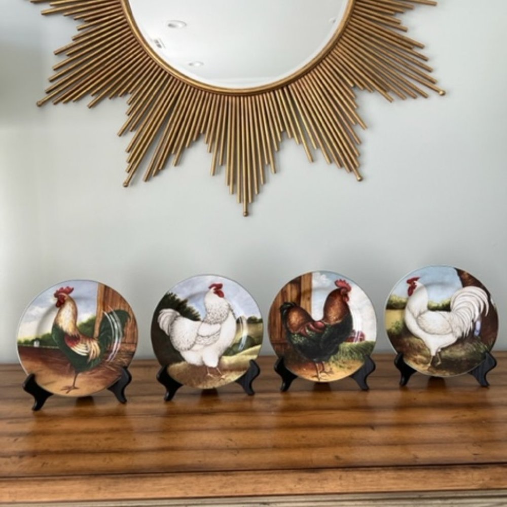 David Carter Brown Collection Chicken Plates & Stands